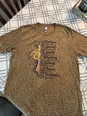Women’s New' Sunflower Graphic Short Sleeve Top GOD says You are…